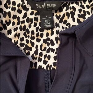 White House Black Market Women's Dark Blue Dress size 8